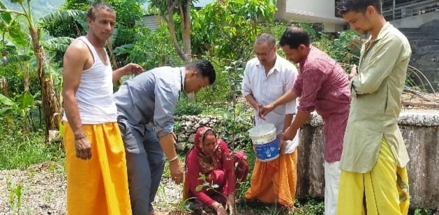 राजा VirBhadra Singh की स्मृति में लगाए फलदार वृक्ष राजा VirBhadra Singh की स्मृति में लगाए फलदार वृक्ष